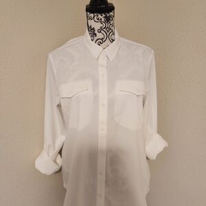Eddie Bauer Classic White Button Down Shirt